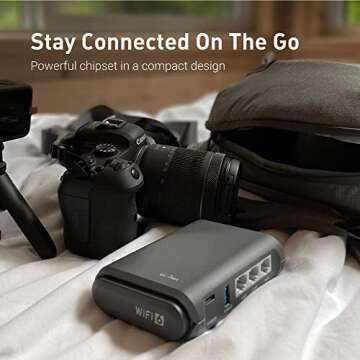 Portable Wi-Fi 6 Router with VPN & USB 3.0