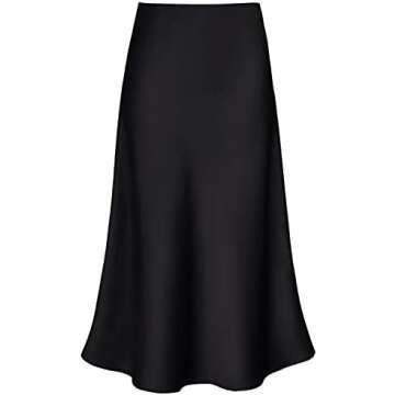 Satin Midi Skirt