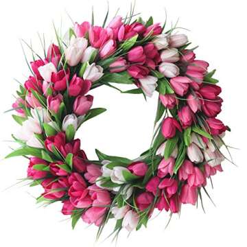 The CUTEST Tulip Spring Wreath