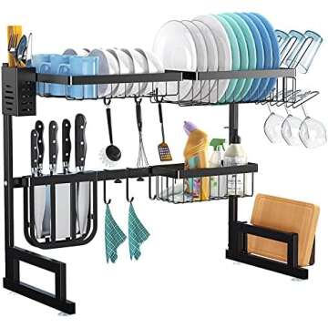 Over The Sink Dish Drying Rack