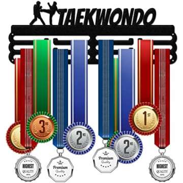 Elegant Martial Arts Belt Displays & Medal Hangers: Celebrate Your Journey