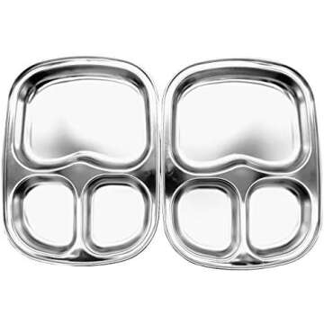 stainless steel kids dinnerware