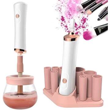 Power Makeup brush cleaning