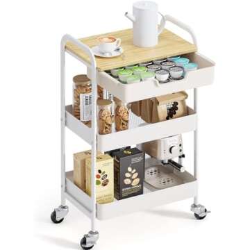 Bedside Post Baby Care Cart