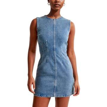 💙Denim Dress Styled Many Ways