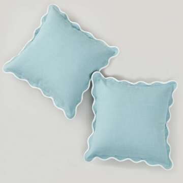 Scalloped Pillow Covers