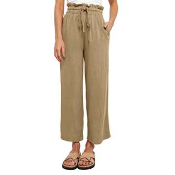 Petite Friendly Linen Blend Pants