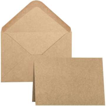 Chipboard, Cards, Envelopes, Bags, Kraft Brown