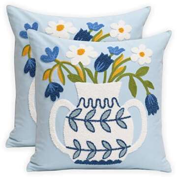 The PRETTIEST Embroidered Pillows