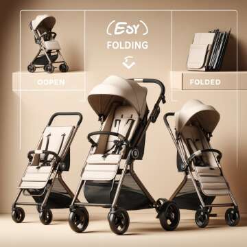 Foldable strollers for easy storage