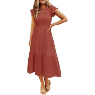 Orange Church Dresses For Women