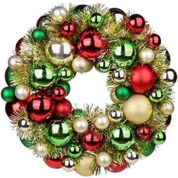 Christmas Wreaths in Every Color