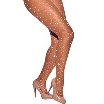 Sparkle Rhinestone Fishnet Tights