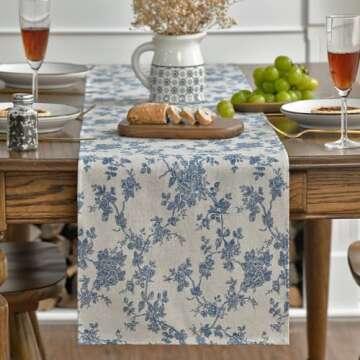 Blue & White Table Runners