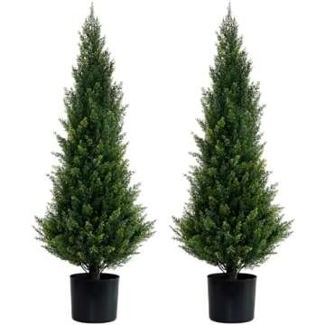 Artificial Christmas plants