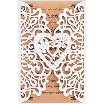 Laser Cut Wedding Invitations