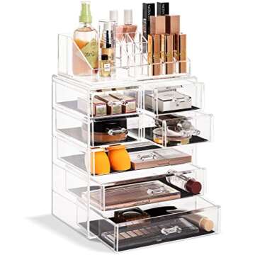 Acrylic Makeup & Jewelry Drawers