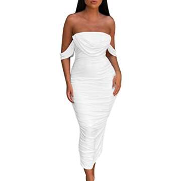 White Graduation Dresses + Shoes + Accessories