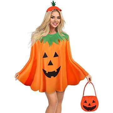 Fall into Fun Halloween Pumpkin Costume for a Spook-tacular Night!