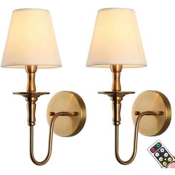 Battery-Powered Wall Sconces