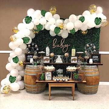 Green and White Baptism Party