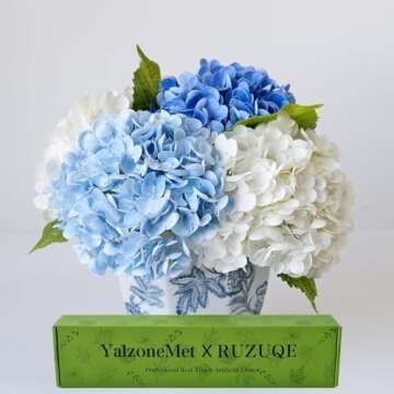 Faux Hydrangeas