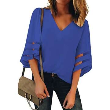 Stunning Bell Sleeve Blouses