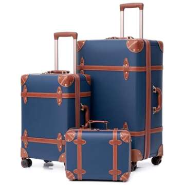 Vintage luggage travel with style