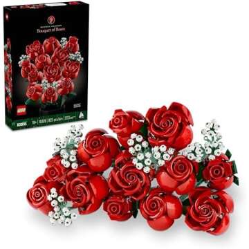 The Perfect Gift for LEGO Lovers This Valentine’s Day 🌹✨ Buildable Rose Bouquets That Last Forever