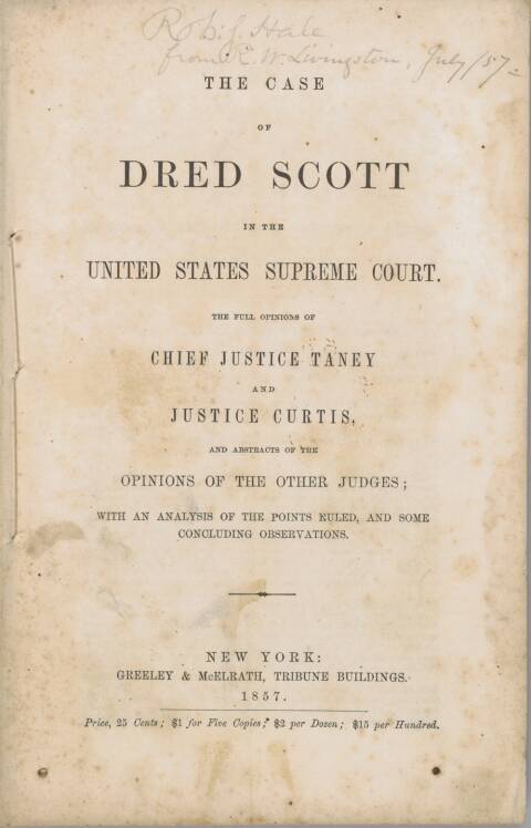 The Freedom of Dred Scott: A Pivotal Moment in American History