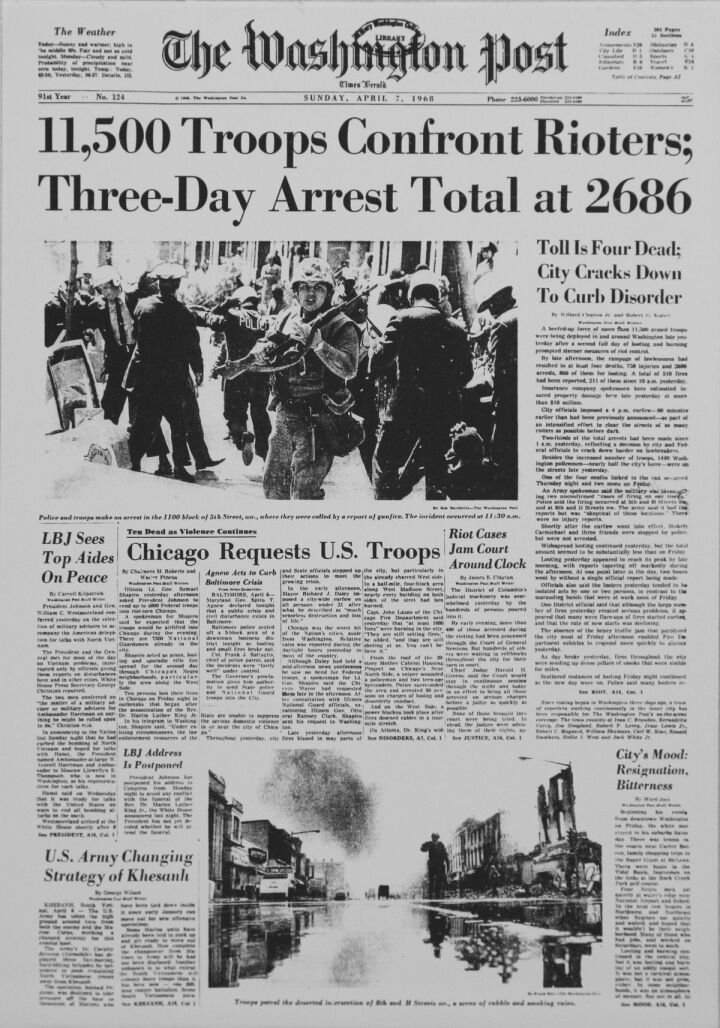 The 1968 Martin Luther King Jr. Assassination Riots