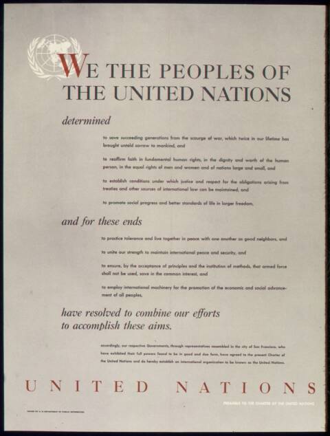 US Senate Ratifies United Nations Charter in 1945