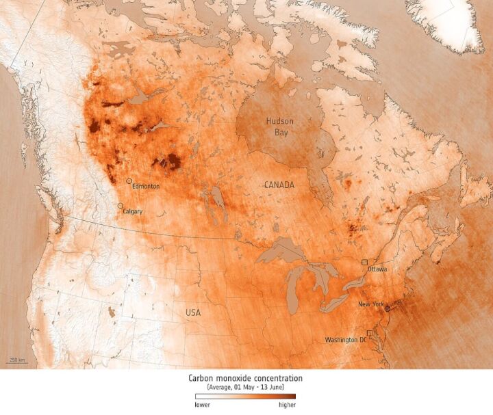 Impact of 2023 Canadian Wildfires on New York's Air Quality