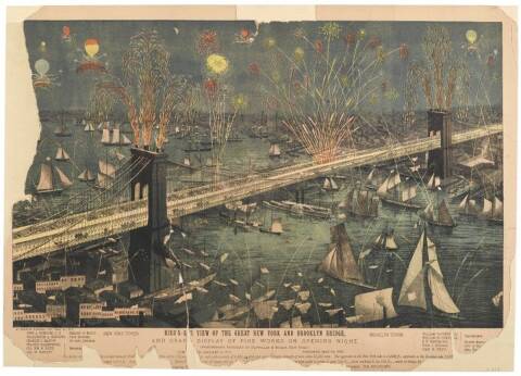 The Grand Opening of the Brooklyn Bridge in 1883