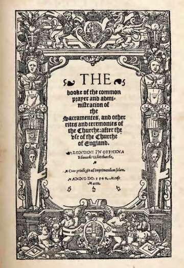 The Adoption of the Book of Common Prayer in 1549