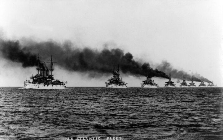 The Arrival of the Great White Fleet in Puget Sound, 1908