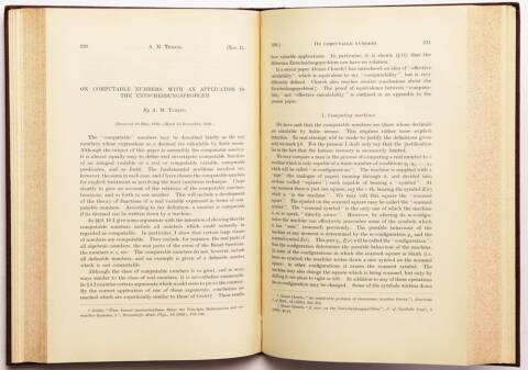 Alan Turing's Groundbreaking Paper on Computable Numbers