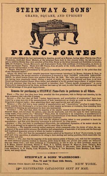 The Founding of Steinway & Sons Piano