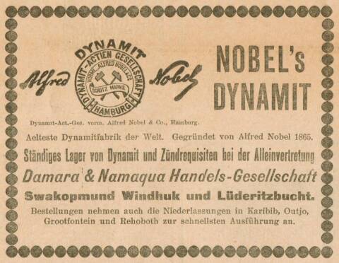 Alfred Nobel Patents Dynamite in 1867