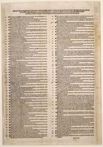 The Launch of the Protestant Reformation: Luther's Ninety-five Theses