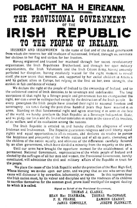 Easter Proclamation of 1916: A Defining Moment in Irish History