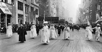 The Women's Suffrage March on Fifth Avenue, 1915