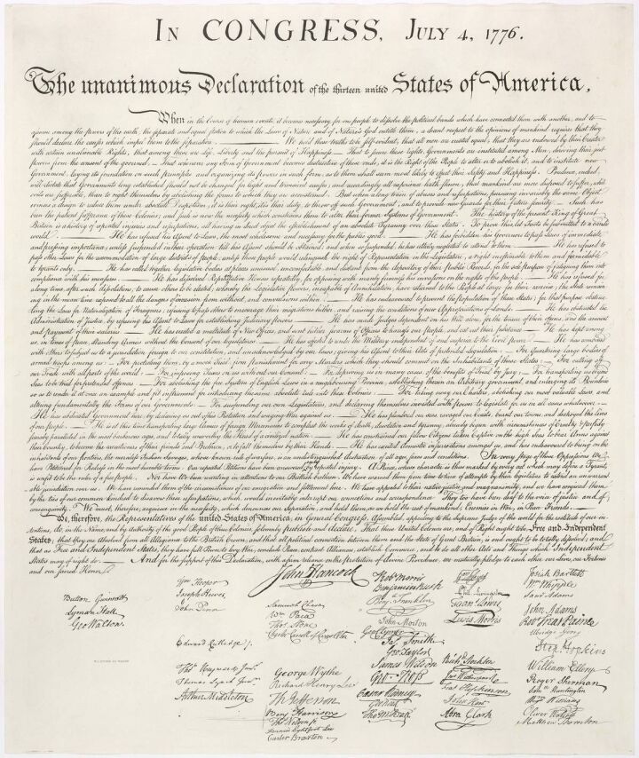 The Final Draft of the Declaration of Independence