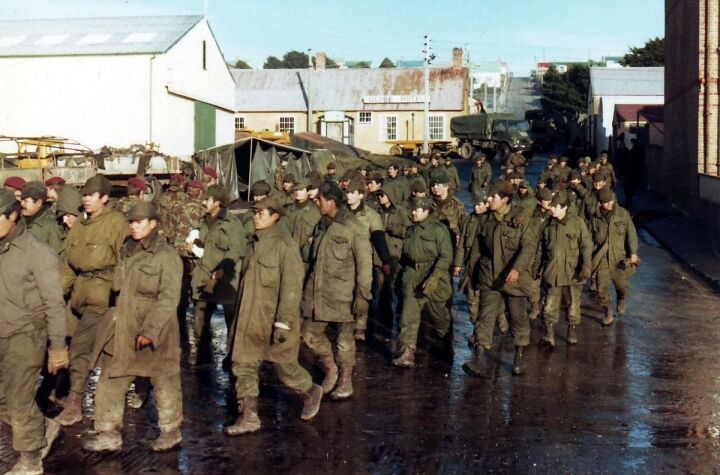 The Surrender of Argentine Soldiers in the Falklands War 1982