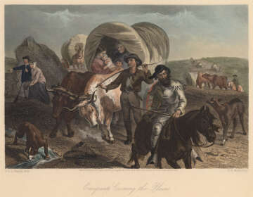 The Epic Journey of Emigrants Crossing the Plains 1841